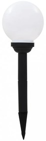 6 db napelemes kültéri LED gömblámpa 20 cm RGB