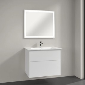 Villeroy &amp; Boch Finero mosdó szekrénnyel és tükörrel 80 cm fehér S00302DHR1