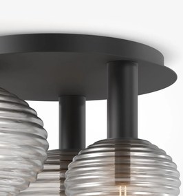 Maytoni modern mennyezeti lámpa reels fekete füstös mymod268cl-03b