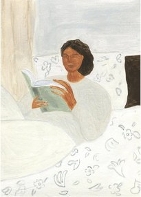 Poszter 50x70 cm Morning Read – Isabelle Vandeplassche – The Poster Club