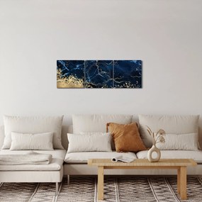 Kép - Sötétkék márvány (órával) (90x30 cm)