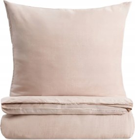 Avelia szatén ágyneműhuzat viszkóz keverékkel bézs 140x200 1*70x80cm Homla