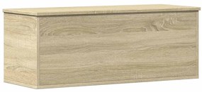 sonoma tölgy színű szerelt fa tárolóláda 90 x 35 x 35 cm