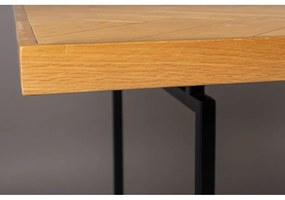 Étkezőasztal tölgyfa dekoros asztallappal 90x180 cm Class – Dutchbone