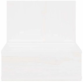 Éjjeli asztal 2 pcs Fehér 42 x 32.5 x 40 cm Tömör fenyőfa