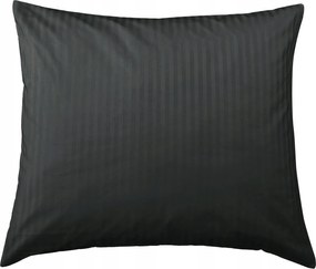 Damaszt párnahuzat pamut-szatén 40x40 fekete