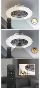 Rabalux - LED Dimmelhető mennyezeti lámpa ventilátorral LED/30W/230V + távirányító