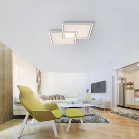 Leuchten Direkt 14855-16-LED Dimmelhető mennyezeti lámpa EDGING LED/51W/230V+ távirányító