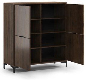 Mazzoni LANA K-100 komód Elegáns Dió - 4 AJTÓS KOMÓD