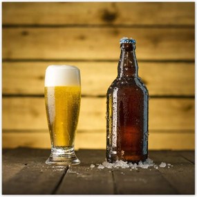 Poszterek 30x30 Fagyasztott sör üvegben