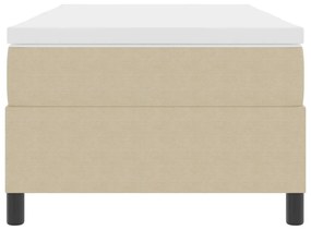 Box Spring Ágy Matraccal Világos Zöld Szürke Egyszemélyes Kordbársony Szövet