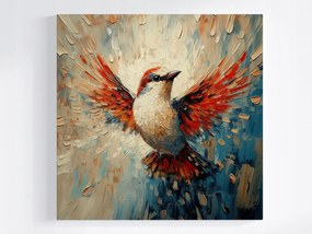 Vászonkép Canvas Természet Madár Szárnyak Toll Mozgás Elem Színes 80x80