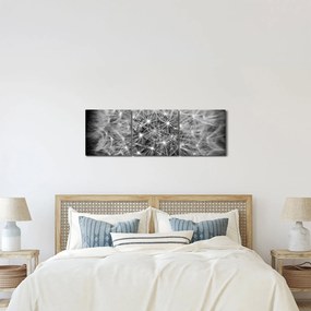 Szürke pitypang képe (órával) (90x30 cm)