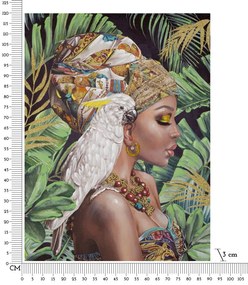 Kézzel készített falfestmény kloe függőleges 90x3x120cm