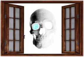 Poszterek 120x80 Koponya rózsával Rózsa