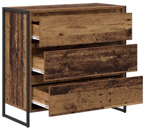 Széf fiókkal Öreg fa 79 x 36 x 75.5 cm Faanyag