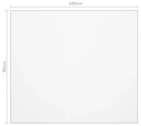 átlátszó PVC védőabrosz 100 x 90 cm 2 mm