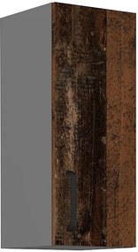 Felső konyheszekrény Oldie 30 G-72 1F (Antracit + Old style). 1049655