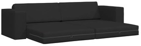 Földi Kanapéágy 2 az 1-ben Fekete 245x150x60.5 cm Szövet
