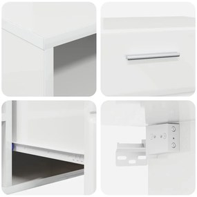 TV szekrény fiókkal Beton szürke 100.5 x 39 x 30 cm Faanyag
