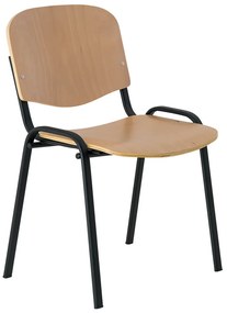 ISO NEW fa konferencia szék - fekete lábak, bükkfa