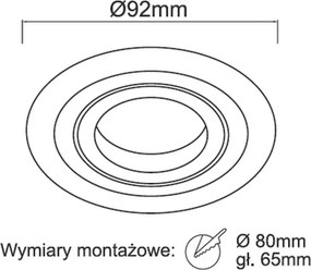 Orlicki Design PIO OR83729 Beépíthető spotlámpa 1x8W/Gu10