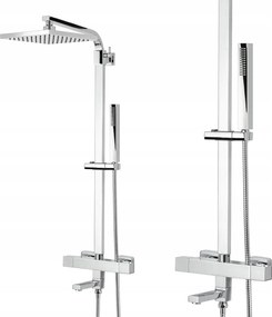 Kád Zuhanyszett Kifolyócsővel Kádhoz Oszlop Esőztetővel 20 CM