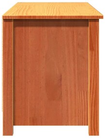 Cipőpad polcokkal Viaszbarna 110 x 38 x 45.5 cm Tömör fenyőfa