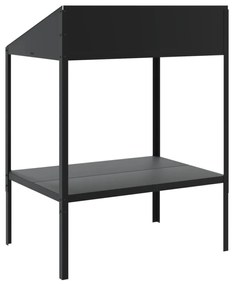 antracitszürke horganyzott acél növényállvány 75,5x54,5x100 cm