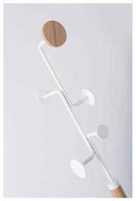 Hook tömör tölgyfa állófogas fehér elemekkel - Gazzda