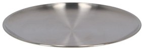 Rozsdamentes acél tányér, kínáló tálca, 23 cm átmérőjű