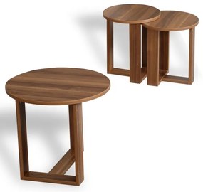 SZETT 3x MIRA barna dohányzóasztal