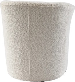 Klub fotel, tejszínes Coral anyag, CUBA