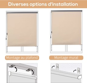 Outsunny Kültéri Reluxa 2,5 x 1,6m Retrakciós Függőleges Napernyő Kézi Felfordítással, Alumínium és Poliészter 280g/m² UV50+ Védelemmel, erkélyhez, te