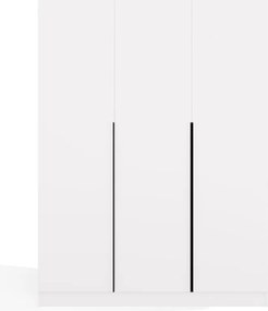 SENSO 3D gardróbszekrény 150x56.5x200 cm, fehér-fekete