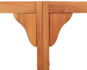 Kültéri Fa Pad Félkör 160 cm Tömör Eukaliptusz