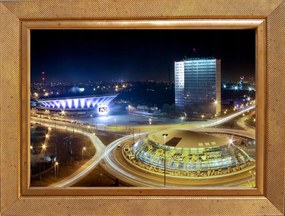 Klasszikus képkeret falra és elhelyezésre 15x21 Flash arany