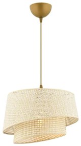 Csillár kábellel BARETTE 1xE27/60W/230V krémszínű