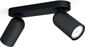 Philips - LED RGBW dimmelhető spotlámpa PONGEE 2xGU10/4,8W/230V fekete + távirányító