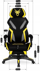 Irodai Forgószék Fekete/Arany Színben. MAXIMO