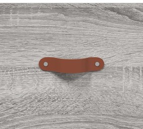 szürke sonoma színű szerelt fa TV-szekrény 102 x 36 x 50 cm