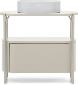 Fehér mosdó alatti szekrény 90x81 cm Arely – Kave Home