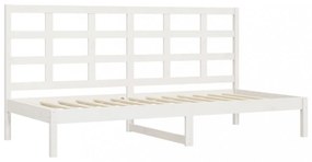 fehér tömör fenyőfa kanapéágy matrac nélkül 90 x 200 cm