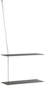 Polc "Stedge", 60 x 22 cm, 4 változat- Woud Variáns: fekete tölgyfa