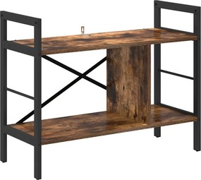 vidaXL Könyvespolc Füstölt tölgy 75 x 30 x 58,5 cm Faanyag