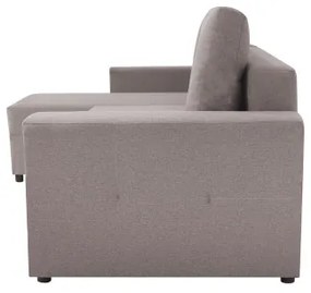 Univerzális sarokkanapé SEVILLA, szürke, ággyá alakítható, tárolós