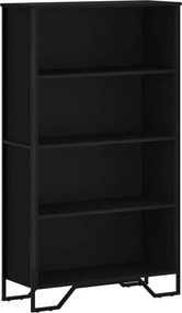 vidaXL fekete szerelt fa könyvszekrény 80 x 31 x 137,5 cm