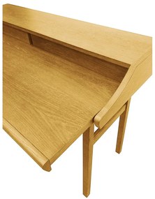 Szekreter típusú íróasztal tölgyfa dekorral 44x115 cm Carteret – Woodman
