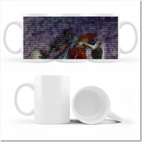 Graffiti mintás bögre Utcaművészet