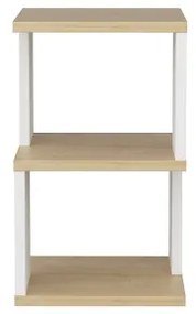 ZUNA éjjeliszekrény tölgy/fehér